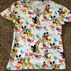 Disney Scrub Top